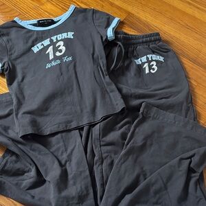 White Fox Gray Lounge Set